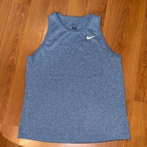 Nike Heathered Blue Tank Top